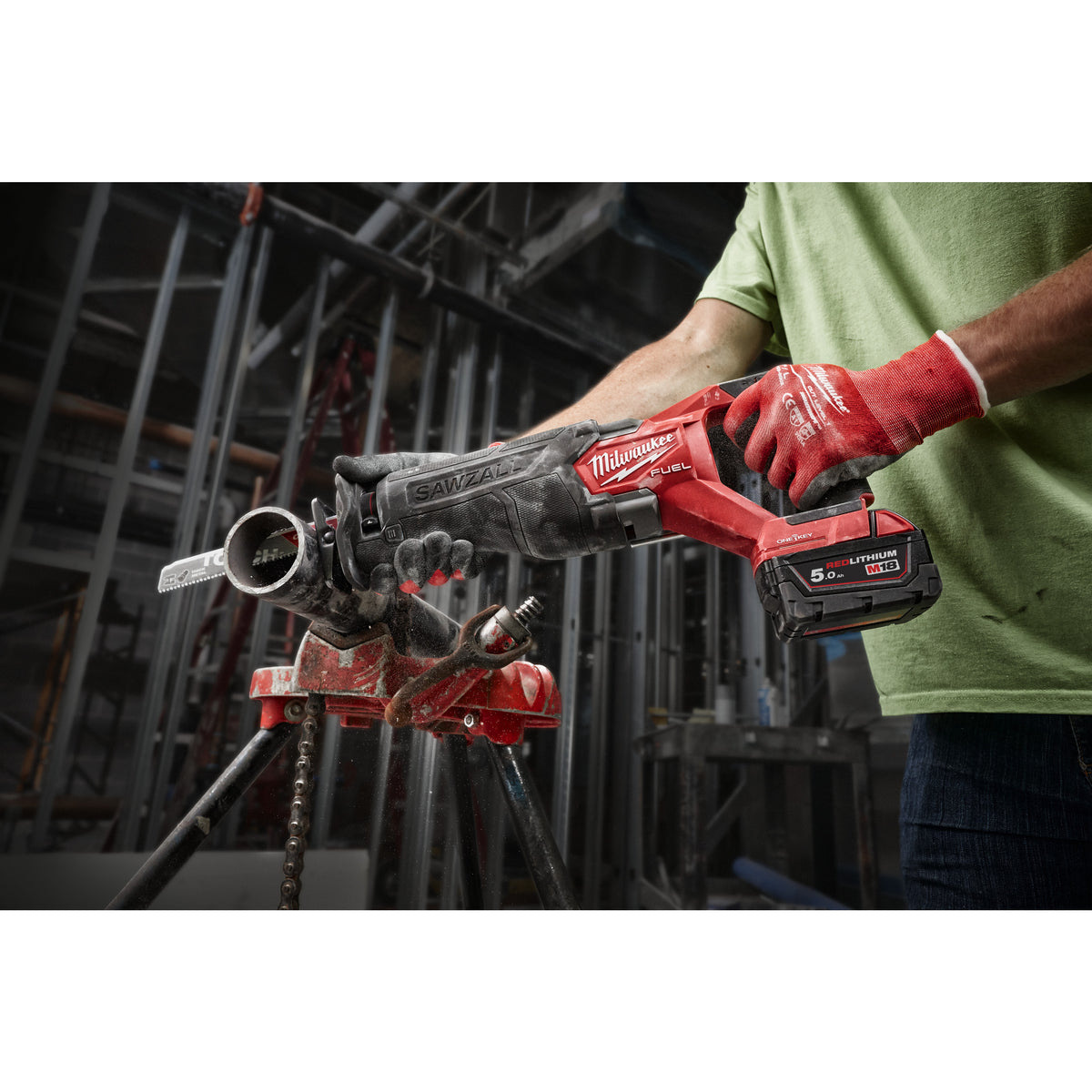 Milwaukee Sierra de sable SAWZALL™ M18 FUEL™ ONE-KEY™, 0-3000cpm, carrera 32mm M18ONEFSZ-502X — imagen 3
