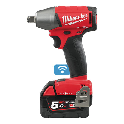 Milwaukee Llave de impacto M18 FUEL™ ONE-KEY™, recepción 1/2" con anillo de fricción, 4 modos M18ONEIWF12-502X