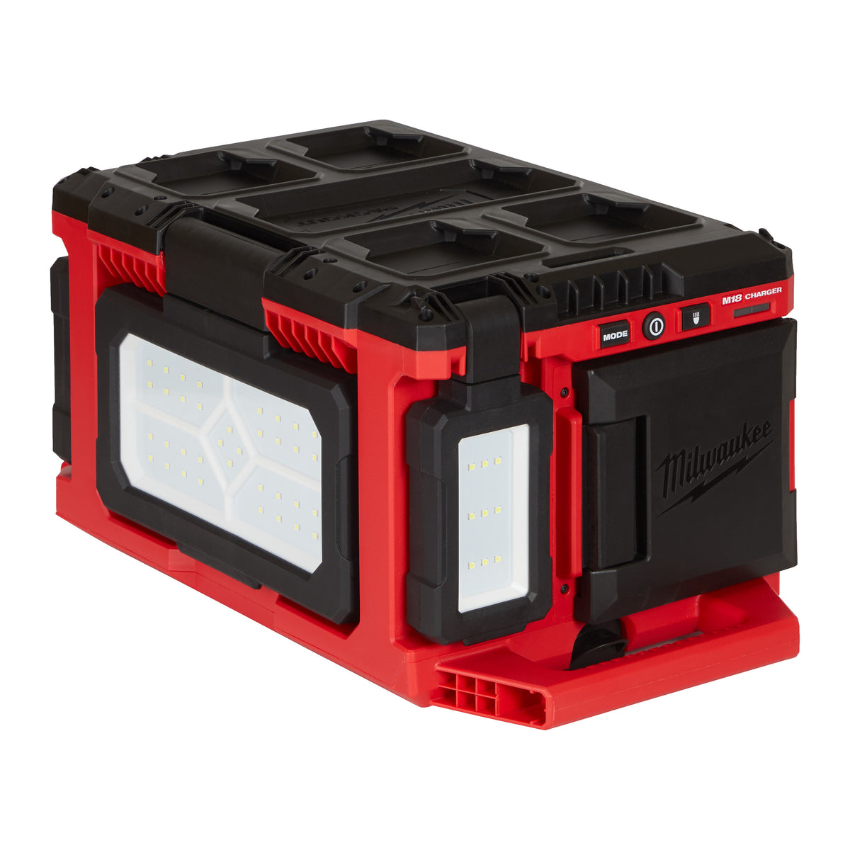 Milwaukee Luz de área/cargador LED M18™ TRUEVIEW™ PACKOUT™, protección IP54 M18POALC-0