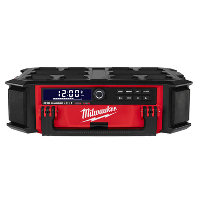 Milwaukee Radio/cargador de trabajo M18™ PACKOUT™ con Bluetooth®, salida de altavoz 90W M18PRCDAB+-0