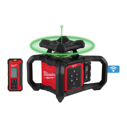 Milwaukee Nivel láser rotativo M18™ ONE-KEY™, 300m, verde, horizontal/vertical, precisión 1 M18RLOHVG300-501C
