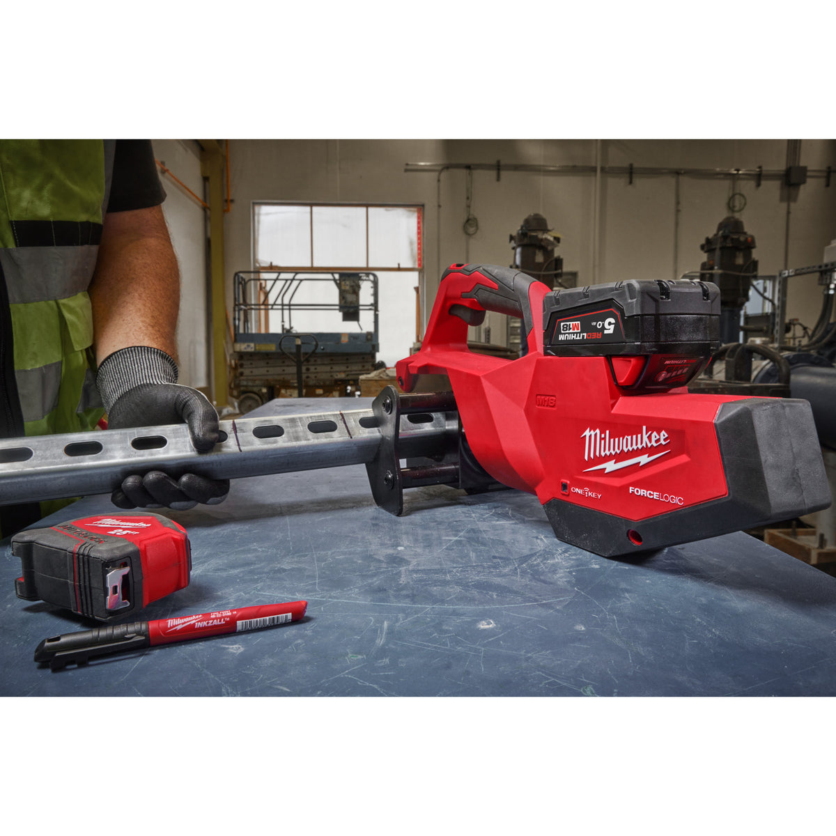 Milwaukee Cortadora de perfil M18™ ONE-KEY™ FORCE LOGIC™, compatible con perfiles de 41x41mm M18STSO-0B — imagen 2