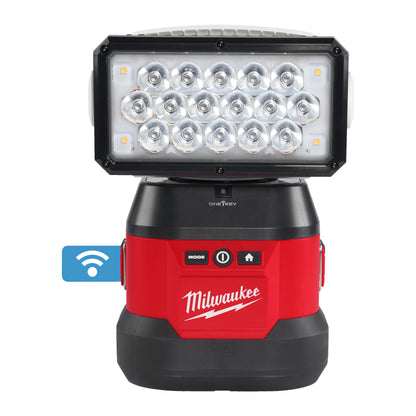 Milwaukee Foco de iluminación LED M18™ TRUEVIEW™ control remoto con ONE-KEY™, protección IP54 M18URSL-0