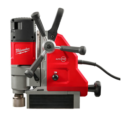 Milwaukee Taladro magnético con imán permanente, motor de 1200W, potencia magnética de 8890N MDP41