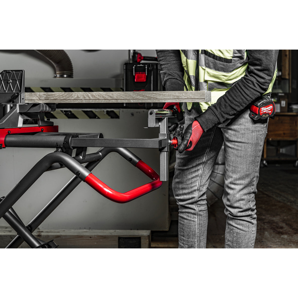 Milwaukee Banco universal plegable para ingletadora extensible hasta 2,8m, tensión máxima 136kg MSUV280 — imagen 3