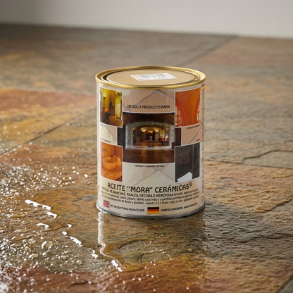Mora Aceite Cerámicas — Protector Efecto Mojado para Barro, Terracota y Piedra Natural
