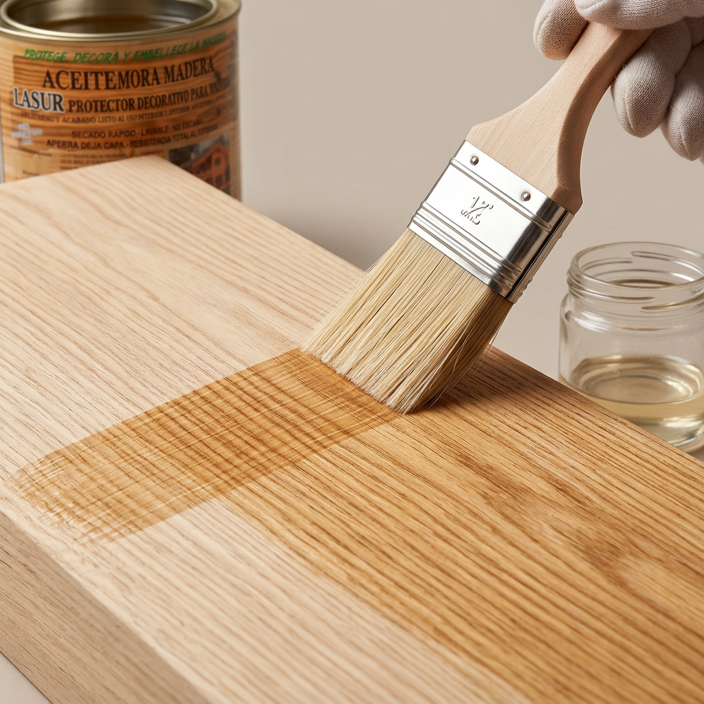 Mora Aceite Madera — Lasur Protector Fondo y Acabado Interior y Exterior