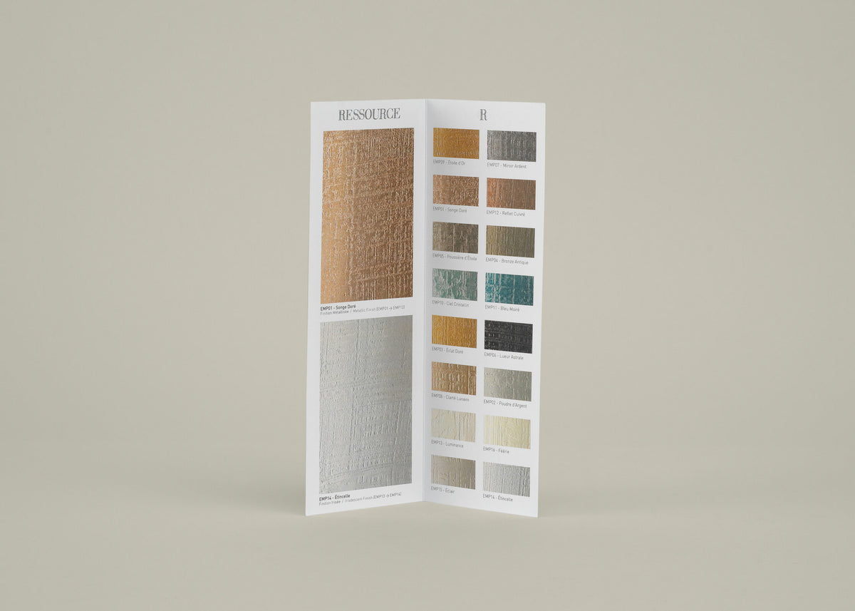 Carta de color acordeón Empreinte Ressource — detalle