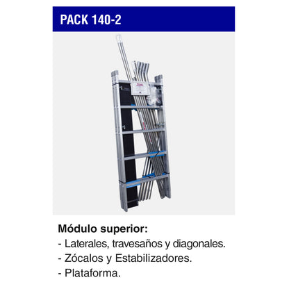 PACK-140-2 | Módulo superior para andamio RAPIDO 140