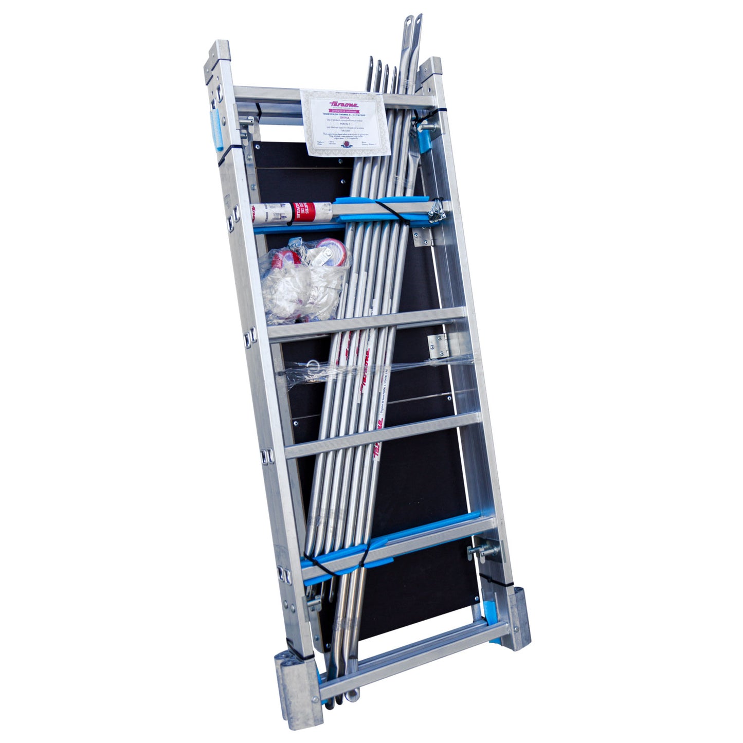 RAPIDO 140 | Andamio de aluminio con ruedas y plataforma de 140x60 cm.