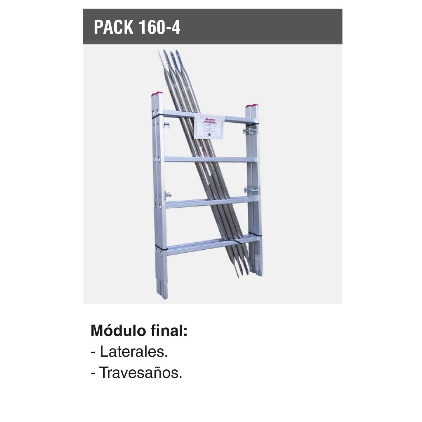 PACK-160-4 | Módulo final para andamio RAPIDO 160