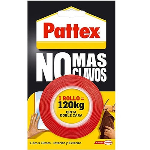 Pattex No Mas Clavos Cinta Adhesiva Doble Cara