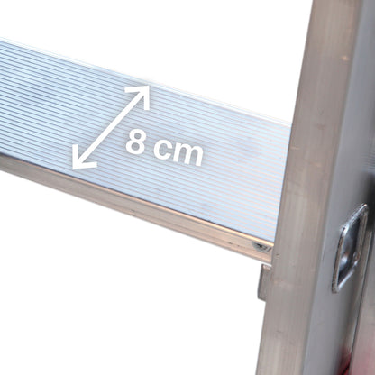 PL-COMPACT | Escalera plegable con amplia plataforma de trabajo