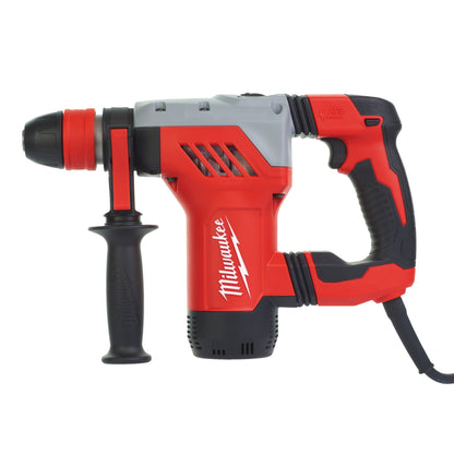 Milwaukee Martillo combinado de 800W, diseño en L, 4 modos, capacidad máxima 28mm, AVS PLH28XE
