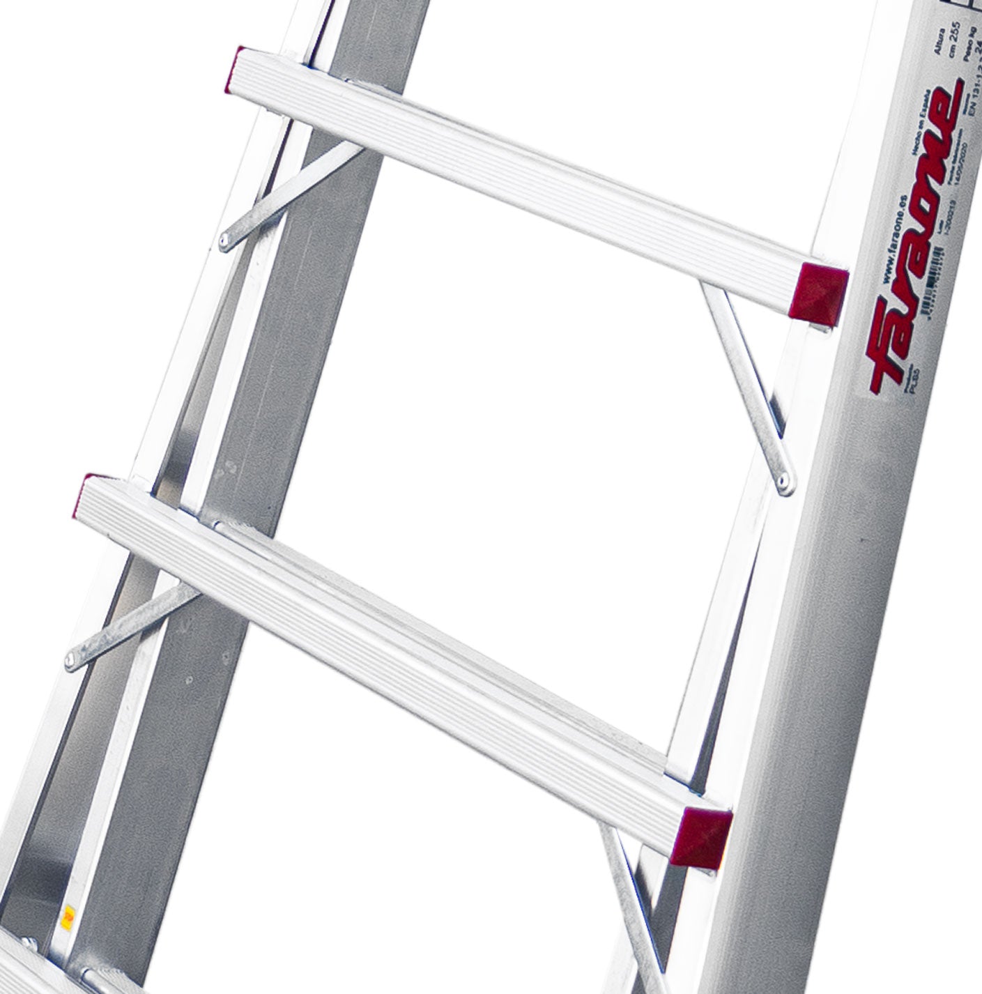 PLS | Escalera con amplia plataforma y altura regulable
