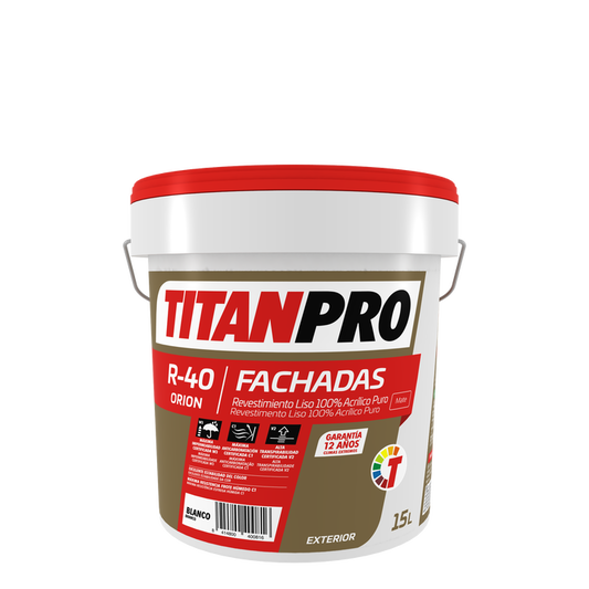 Revestimiento Acrílico Puro Titan Pro R40