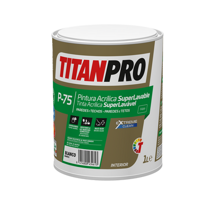 Peinture acrylique super lavable Titan Pro P75 
