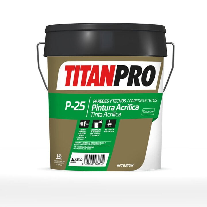 Pintura Acrílica Extra mate Interior P25