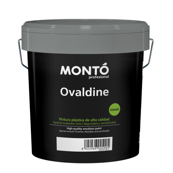 Pintura Plástica Aterciopelada Ovaldine Velour Blanco MONTO | para Paredes y Techos de Interior