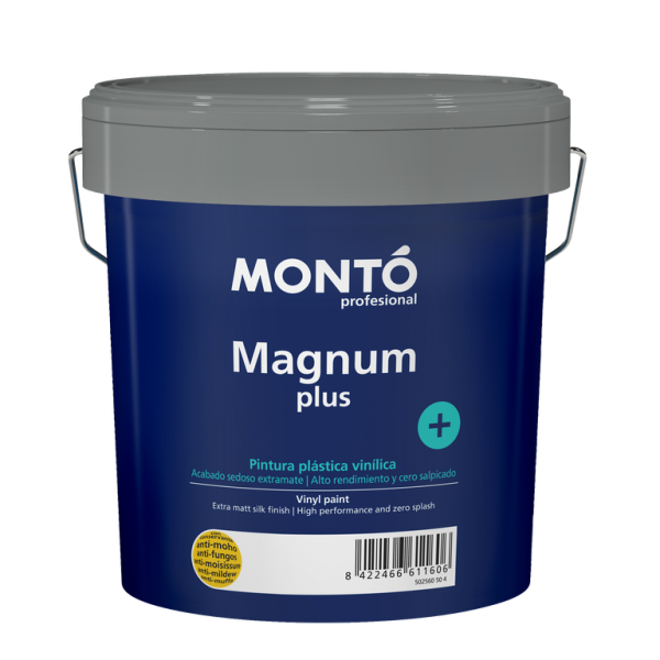 Pintura Plástica Magnum + Blanco MONTO | para Paredes y Techos de Interior