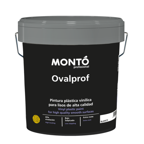 Pintura Plástica Ovalprof Blanco MONTO | para Paredes y Techos de Interior