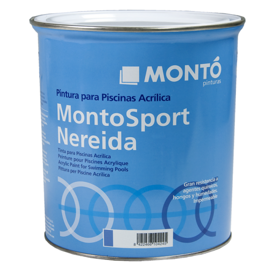 Pintura para Piscinas Clorocaucho Azul MONTO | Resistente al Agua Clorada y a la Exposición Solar