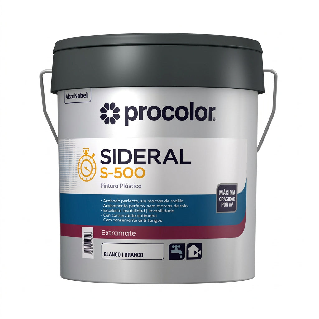 Procolor Sideral S-500 Pintura Plástica Mate Alta Cubrición