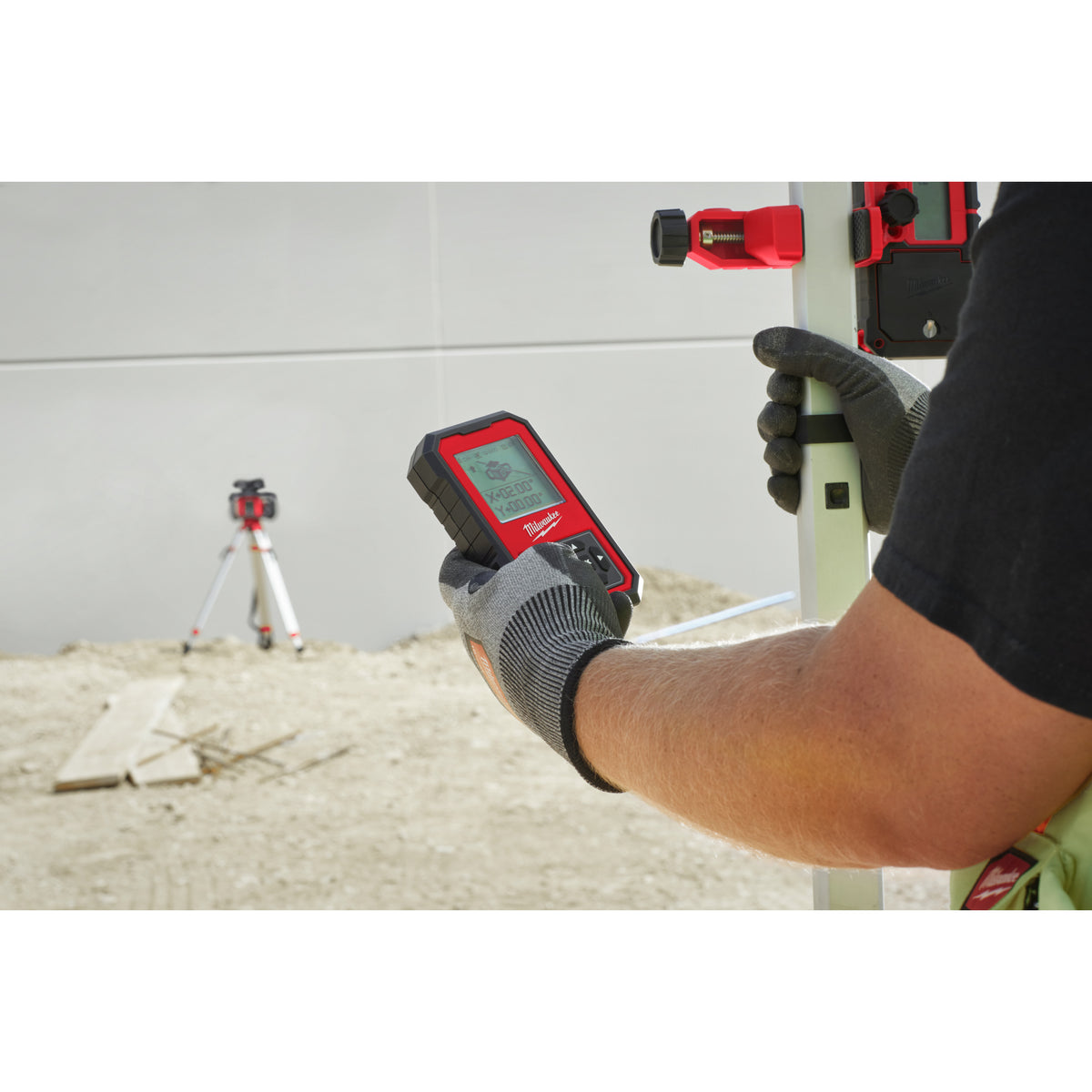 Milwaukee Detector de láser 1.200m, para nivel láser rojo, precisión 0