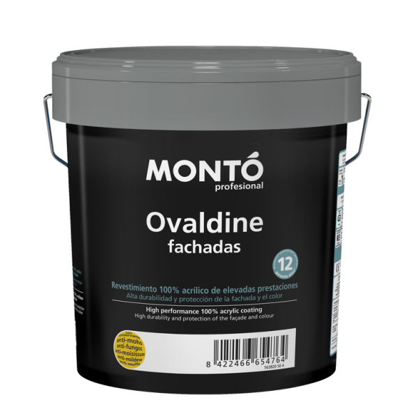 Revestimiento de Fachada Ovaldine Liso Luna Llena 624 MONTO | Resistente a la Intemperie, la Lluvia y los Rayos UV