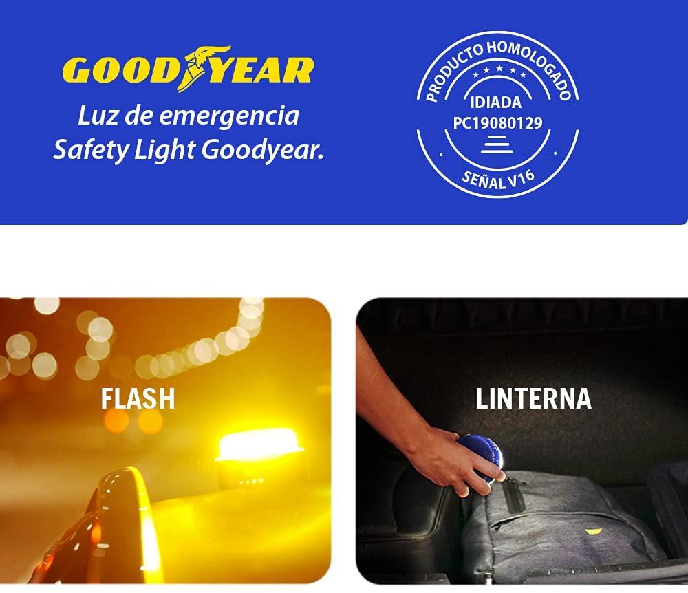 Éclairage de secours approuvé par Goodyear pour voiture 