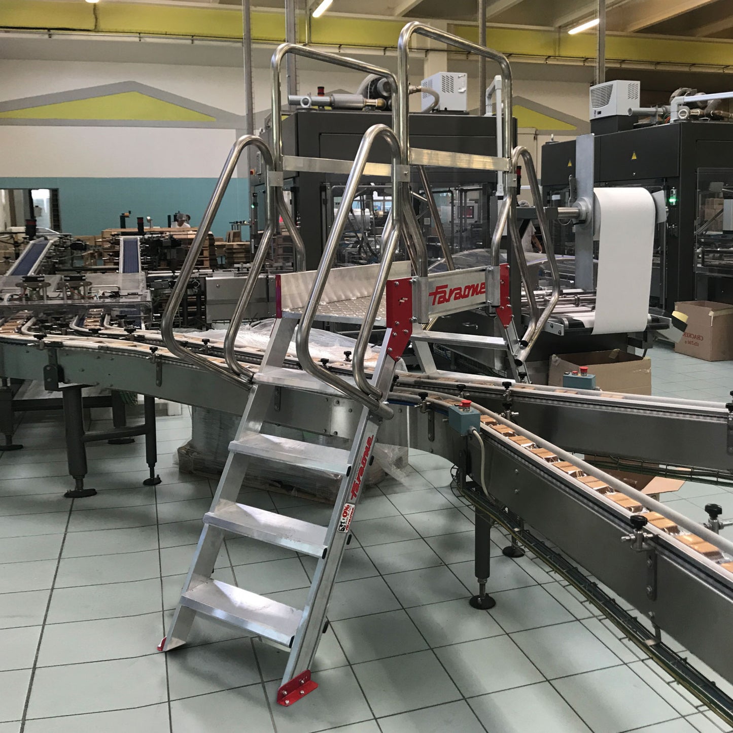 SP60 | Escalera puente de aluminio con plataforma | Inclinación 60º