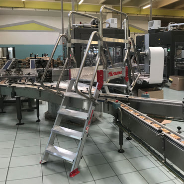 SP60 | Escalera puente de aluminio con plataforma | Inclinación 60º