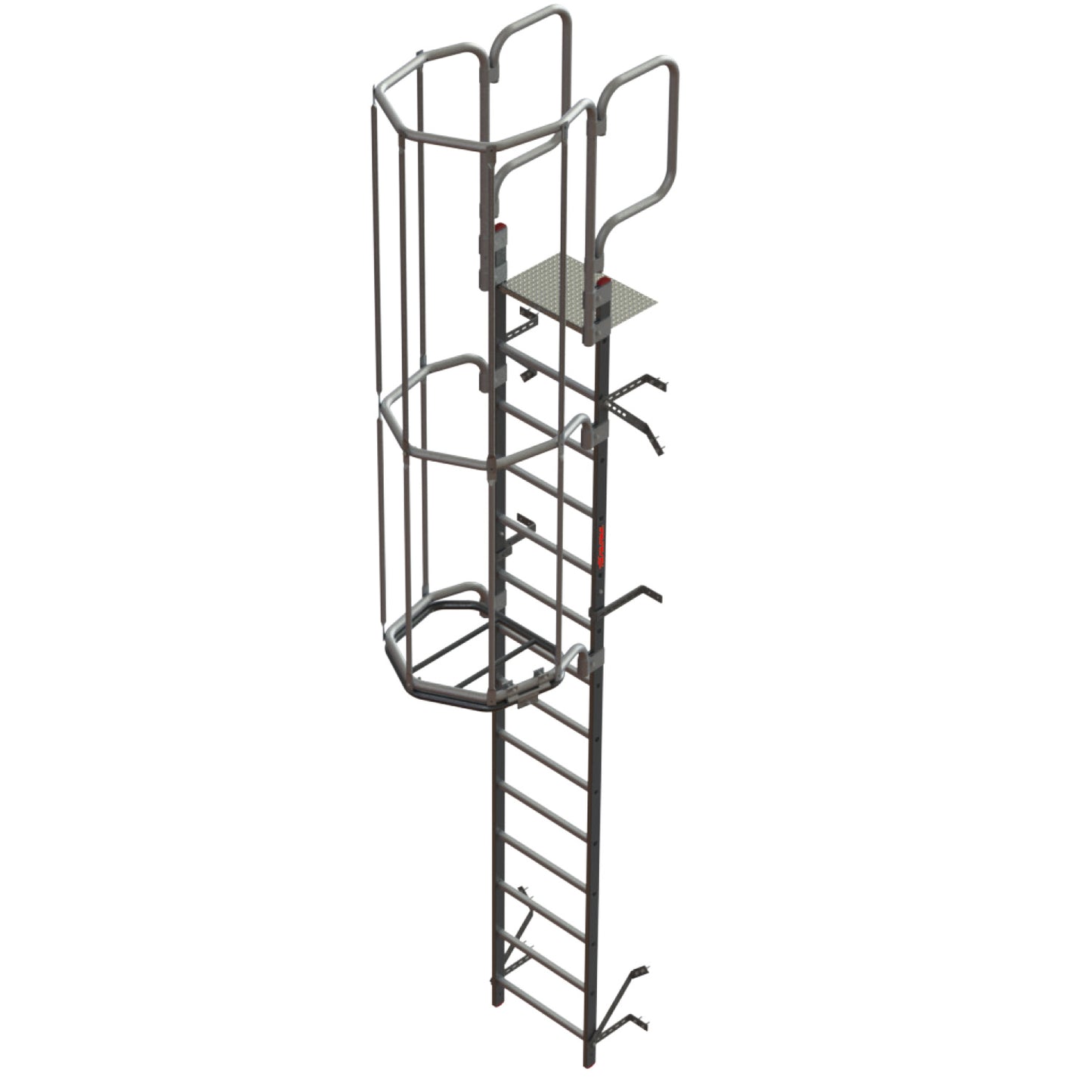 SVS2 | Escalera vertical de seguridad con jaula de protección