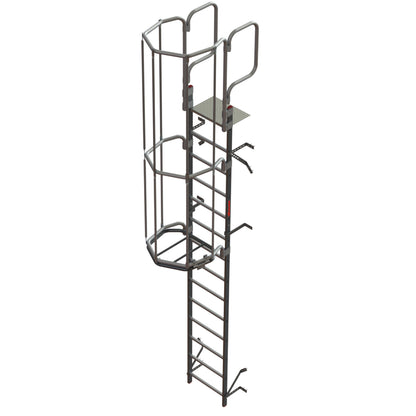 SVS2 | Escalera vertical de seguridad con jaula de protección