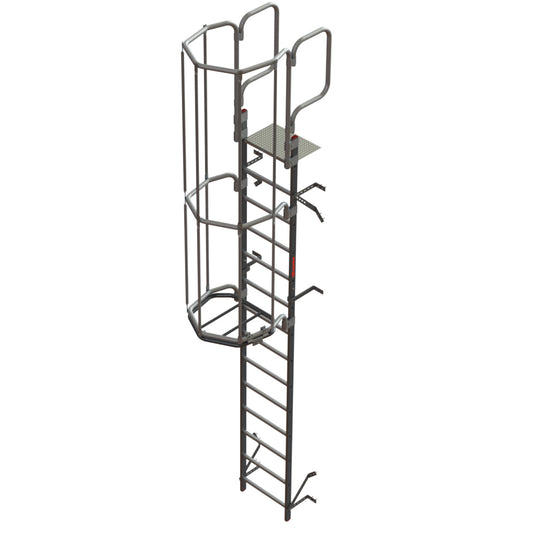 SVS2 | Escalera vertical de seguridad con jaula de protección