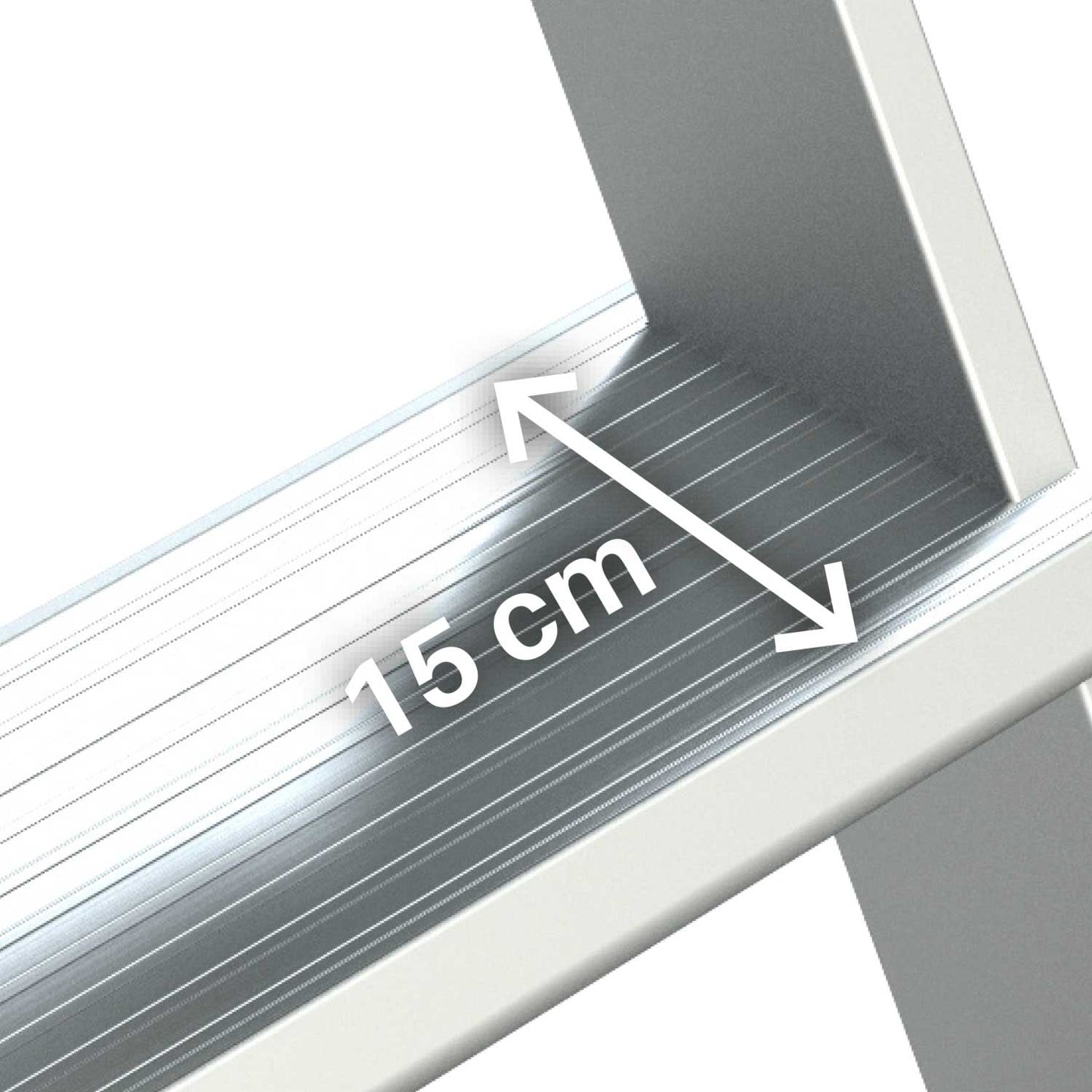 SG60 | Escalera de aluminio fija para entreplantas y altillos | Inclinación 60º