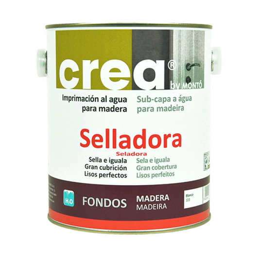 Selladora Crea Blanca MONTO | Fondo de Adherencia para Soportes Nuevos y Reparados
