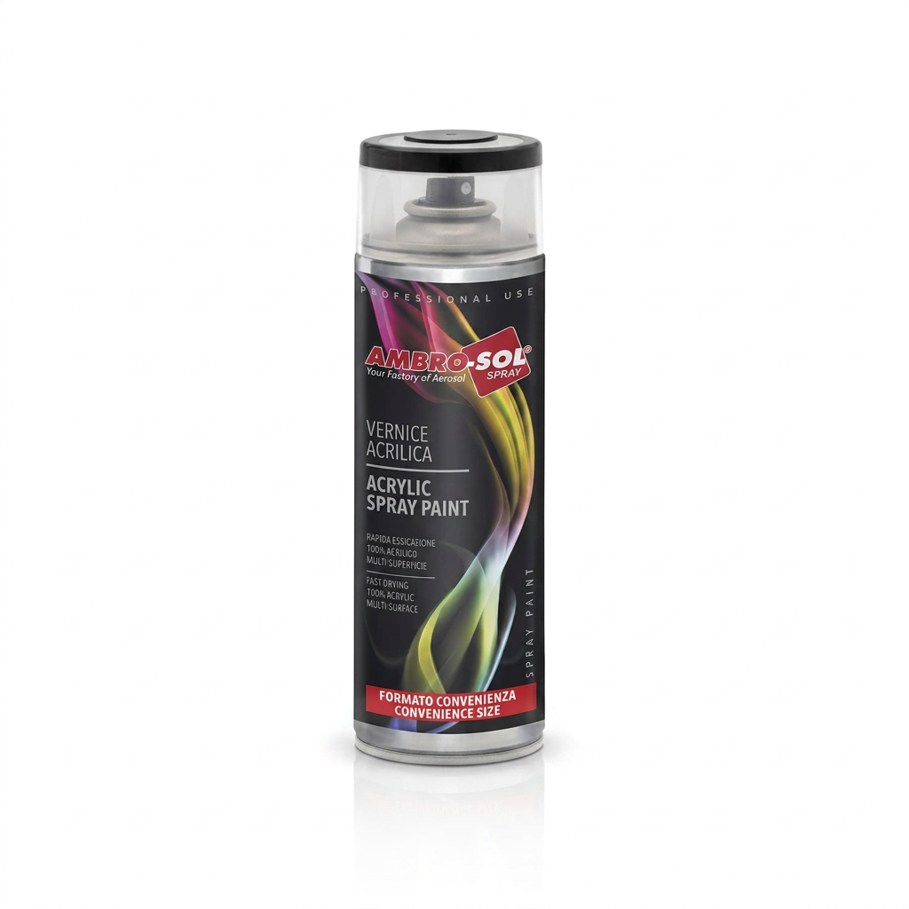 Spray Pintura Acrílica AMBRO-SOL 400 ml — Multisuperficie, 100 Colores RAL, Secado Rápido Interior y Exterior