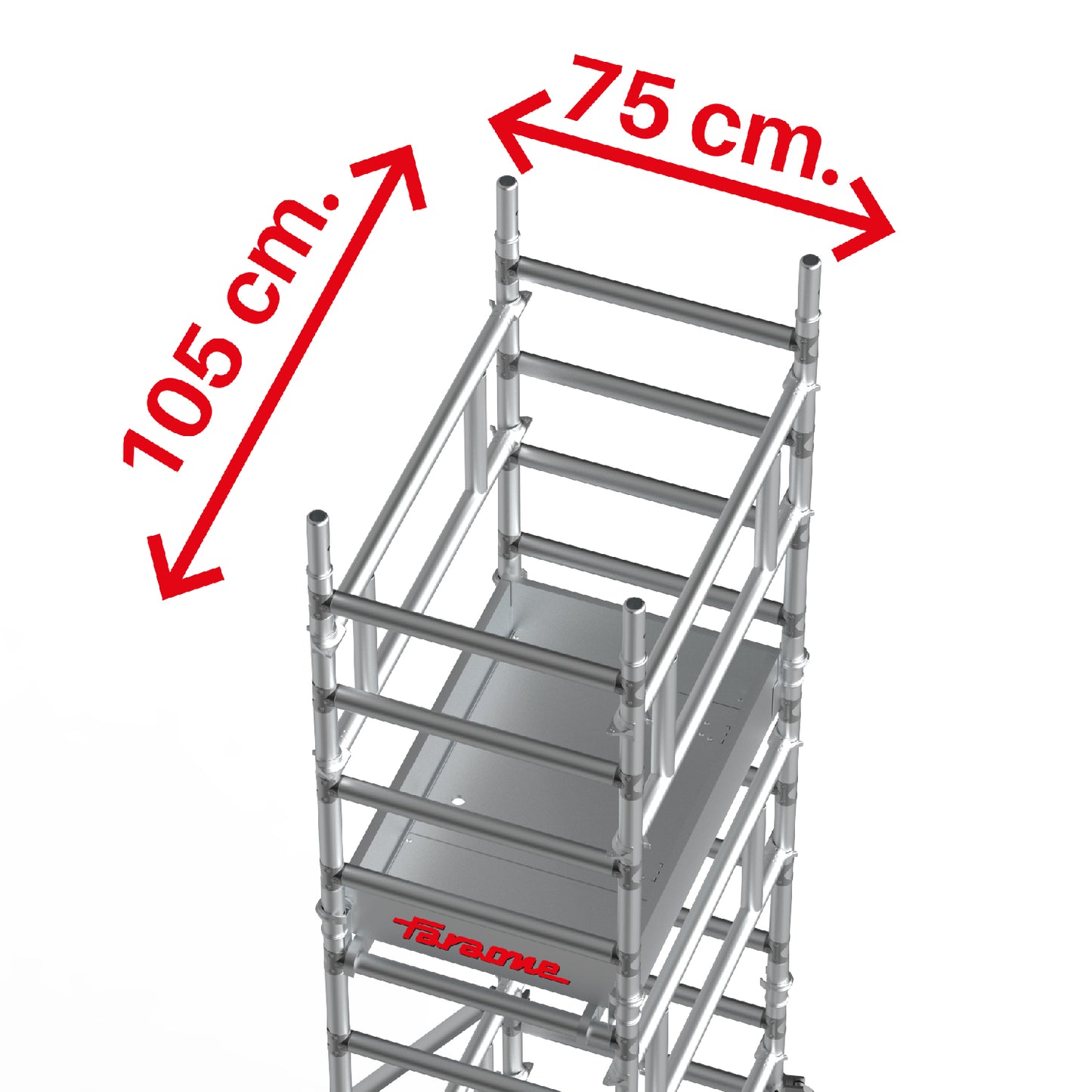 TOP SYSTEM 75x105 | Nuevo Andamio individual de 75x105 | Montaje en seguridad