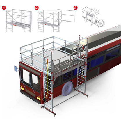 TSA320 | Andamio especial para talleres de camiones y autobuses