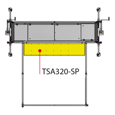 TSA320-SP | Panel lateral ajustable apoyado en el vehículo
