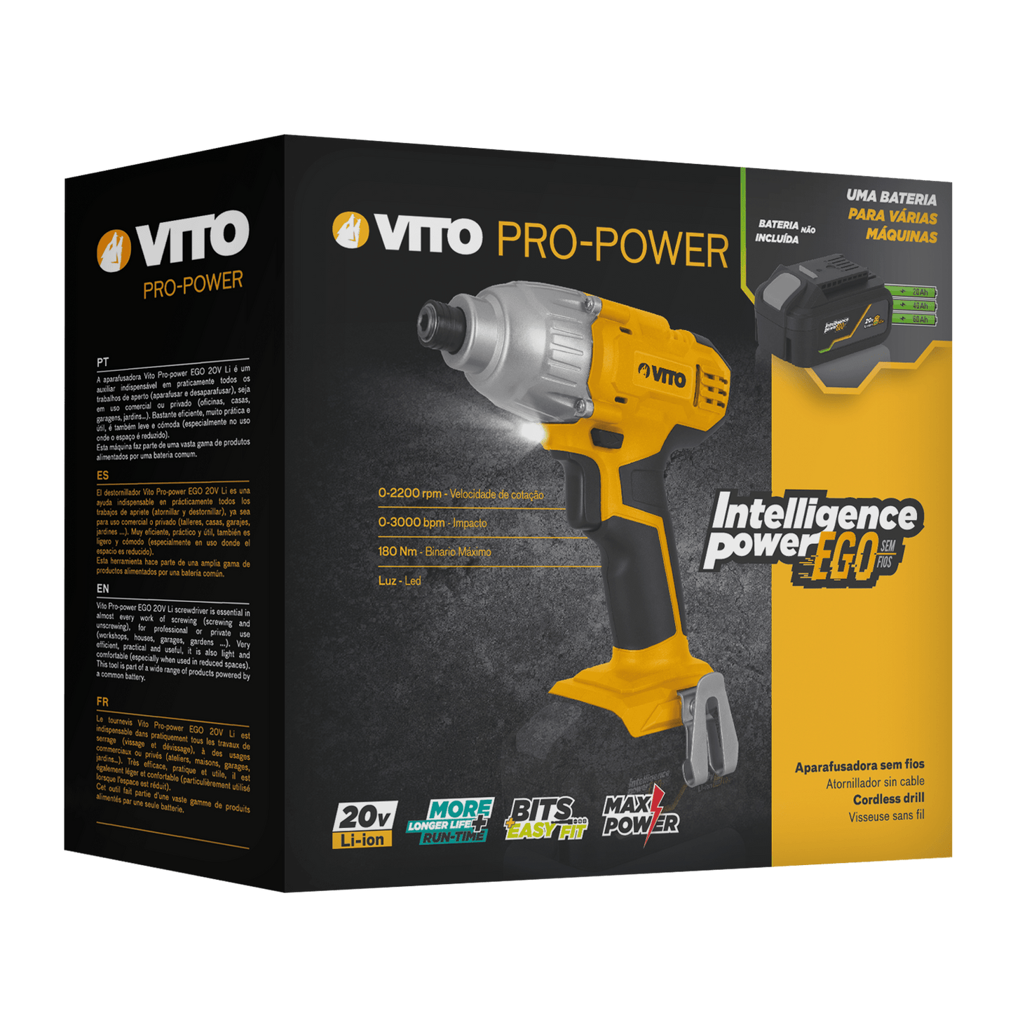 Taladro brushless sin cable 20V Li VITO