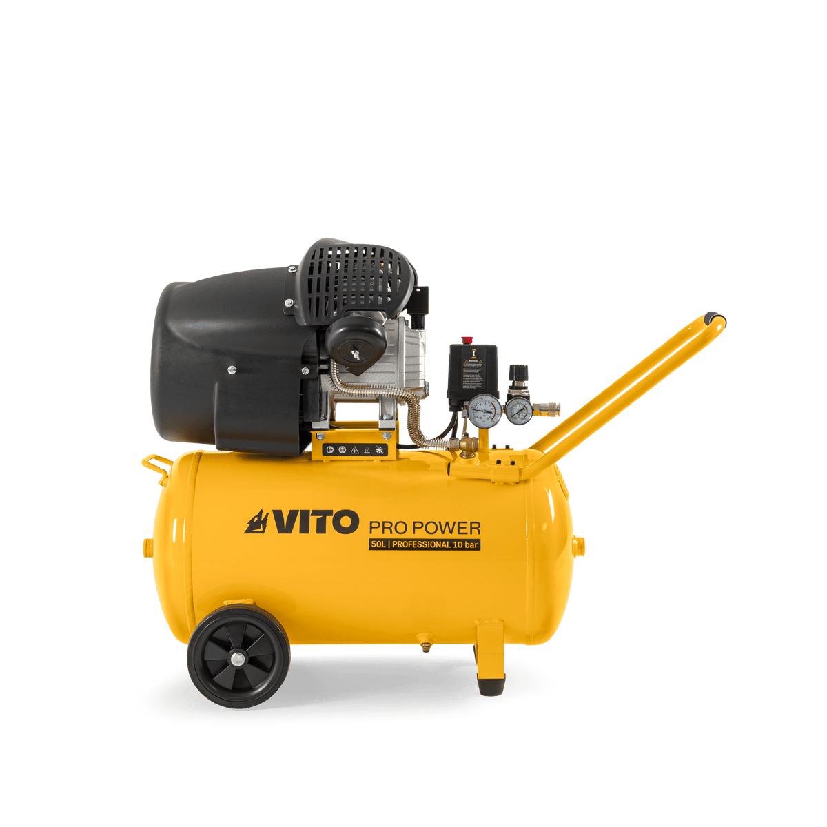 Compresor con Aceite de Doble Cilindro 50LT 10 Bar 3.0HP VITO VICODC50