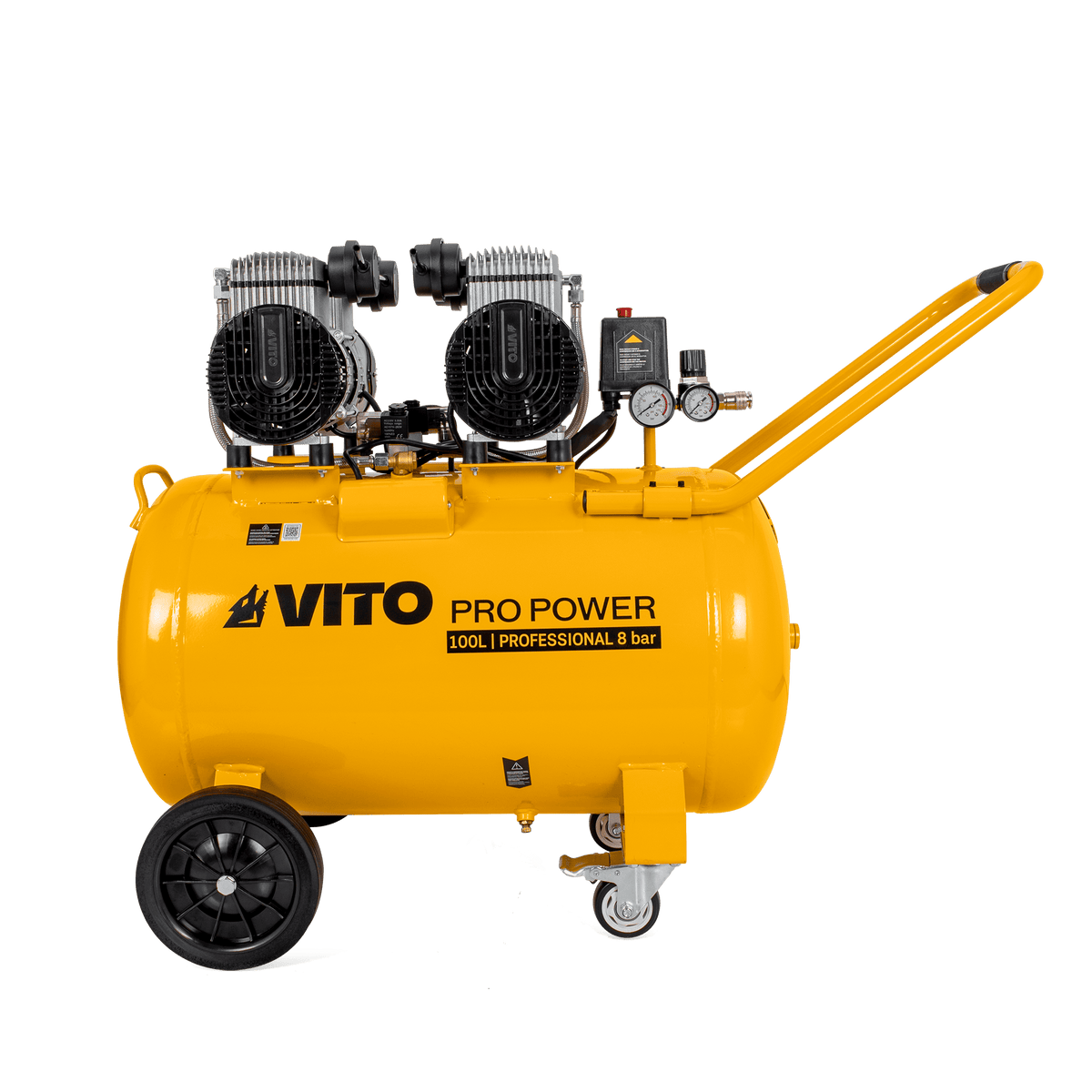 Compresor Silencioso sin Aceite 100L 8 Bar 4.0CV VITO VICSOS100