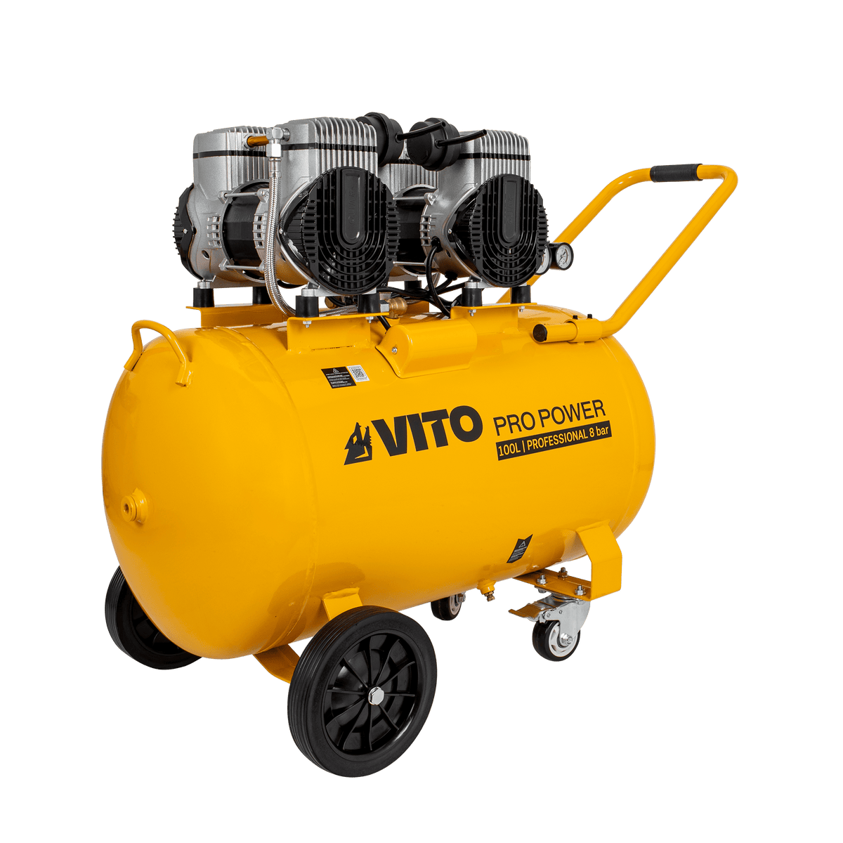 Compresor Silencioso sin Aceite 100L 8 Bar 4.0CV VITO VICSOS100
