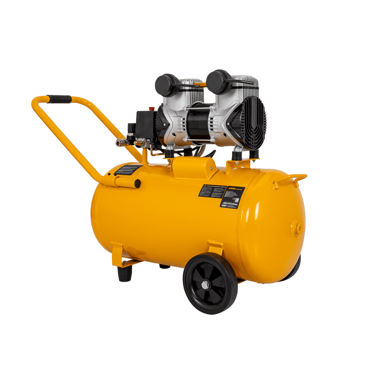Compresor Silencioso sin Aceite 50L 8 Bar 2.0CV VITO VICSOS50A