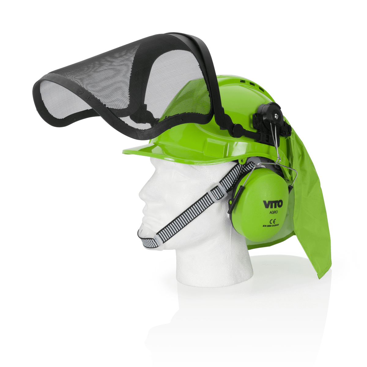 Casco con Protección Facial y Auricular VITO VICSPFA