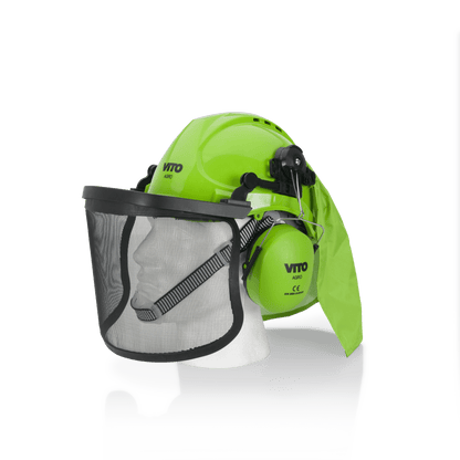 Casco con Protección Facial y Auricular VITO VICSPFA