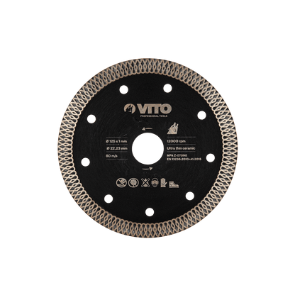 Disco de Diamante para Corte Cerámica Ultra Fino VITO