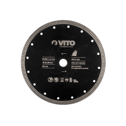 Disco de Diamante para Corte Cerámica Ultra Fino VITO